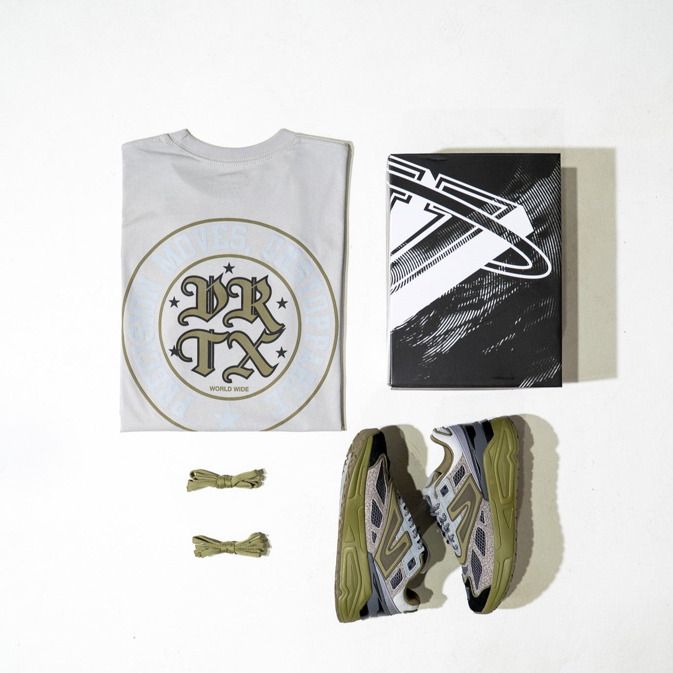 VRTX CREST T-SHIRT SILVER